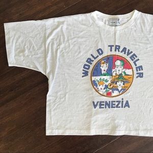 AMAZING vintage kenzo like striped oversized shirt